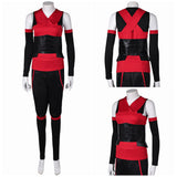 Arcane League of Legends Caitlyn Kiramman Cosplay Negro Rojo Disfraz Adulto Mujer Traje De Carnaval Halloween Fiesta