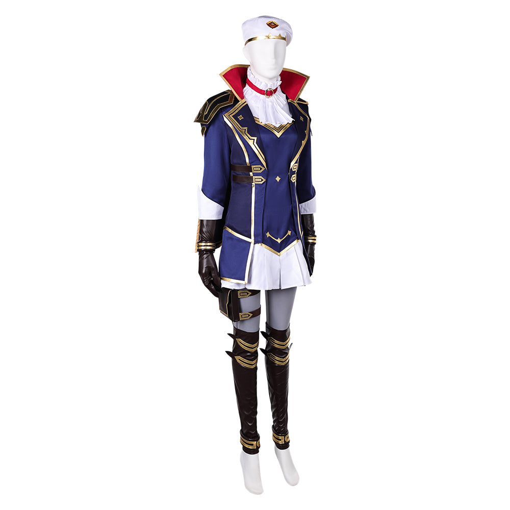 League of Legends Caitlyn Kiramman Cosplay Disfraz Adulto Hombre Mujer Traje De Carnaval Halloween Fiesta