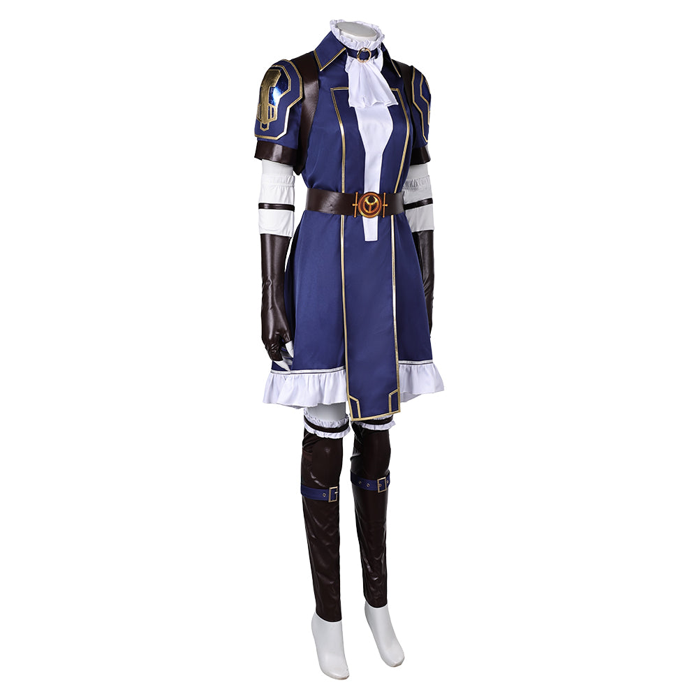 League of Legends Caitlyn Kiramman Cosplay Disfraz Adulto Hombre Mujer Traje De Carnaval Halloween Fiesta
