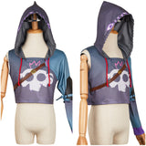 Arcane League of Legends Ekko Cosplay Morado Disfraz Adulto Hombre Mujer Traje De Carnaval Halloween Fiesta