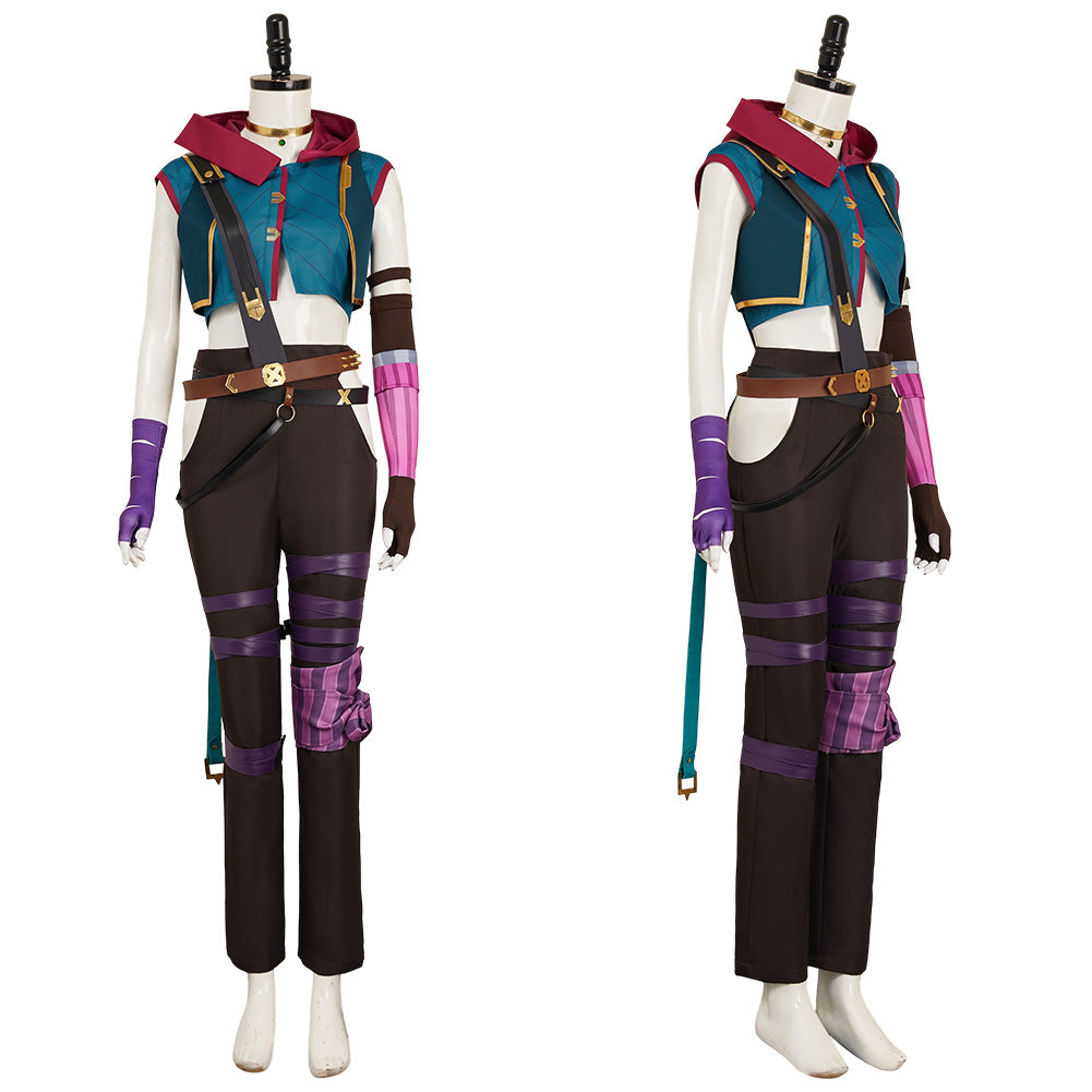 League of Legends Jinx Cosplay Disfraz Adulto Hombre Mujer Traje De Carnaval Halloween Fiesta