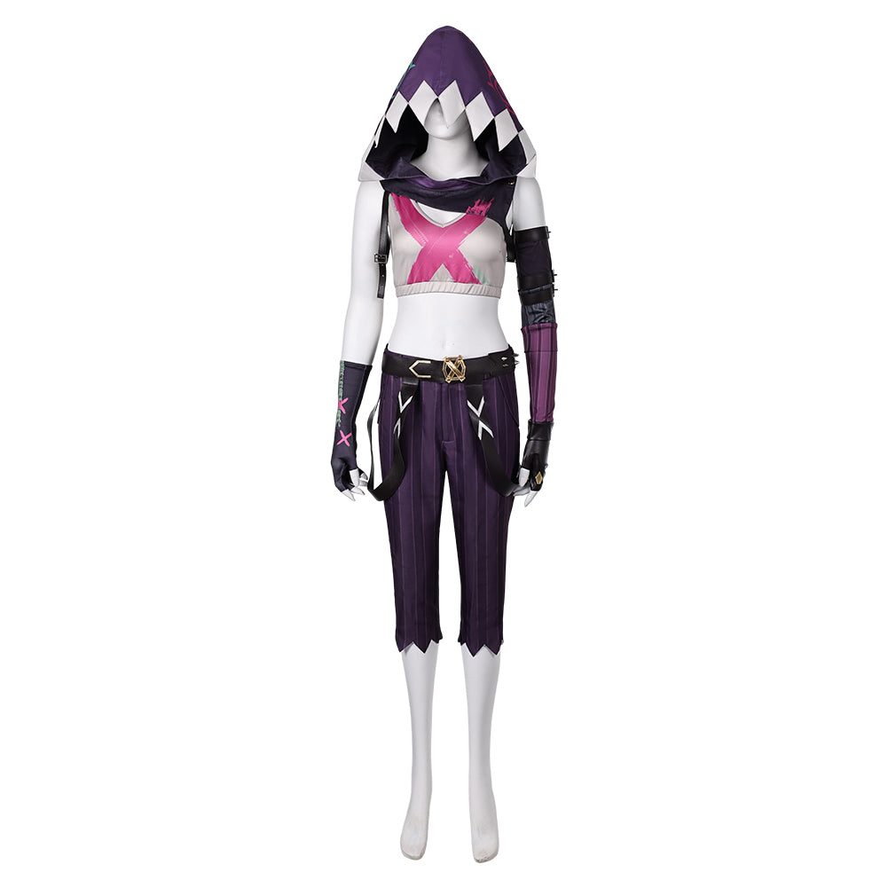 League of Legends Jinx Cosplay Disfraz Adulto Hombre Mujer Traje De Carnaval Halloween Fiesta