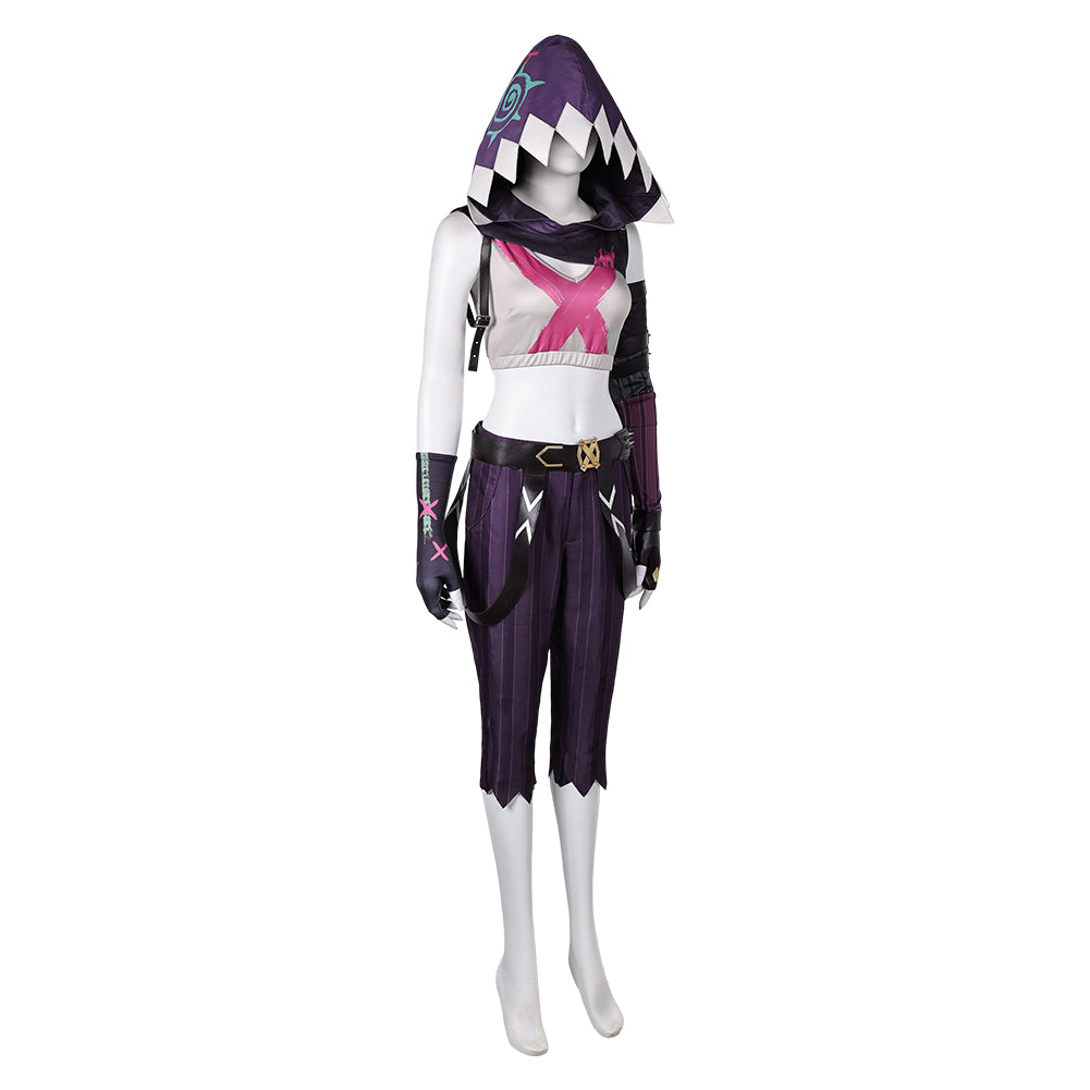 League of Legends Jinx Cosplay Disfraz Adulto Hombre Mujer Traje De Carnaval Halloween Fiesta