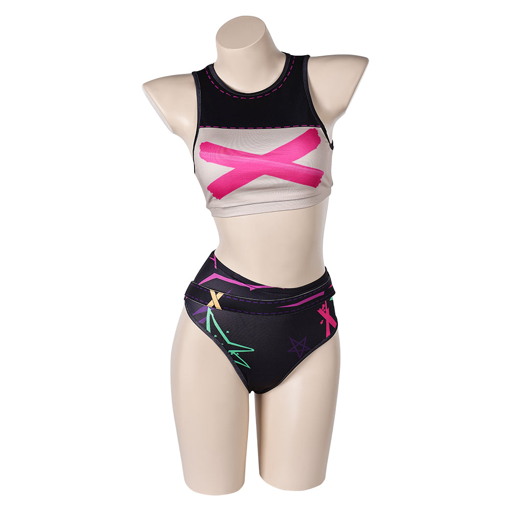 League of Legends Jinx Cosplay Disfraz Adulto Hombre Mujer Traje De Carnaval Halloween Fiesta