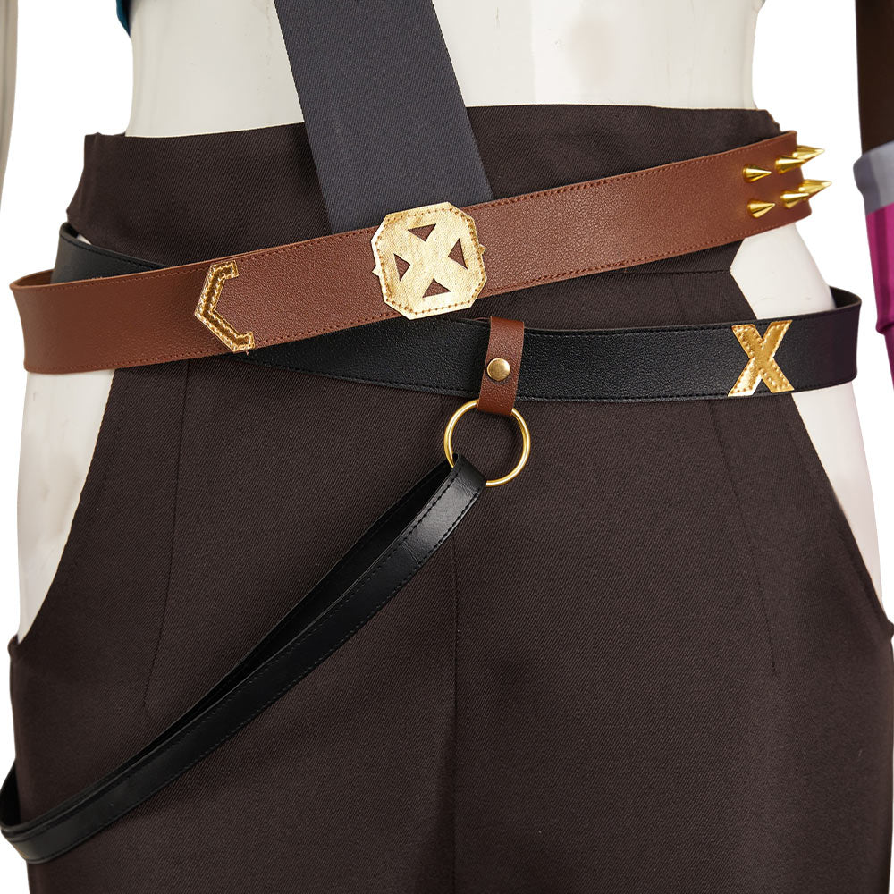 League of Legends Jinx Cosplay Disfraz Adulto Hombre Mujer Traje De Carnaval Halloween Fiesta