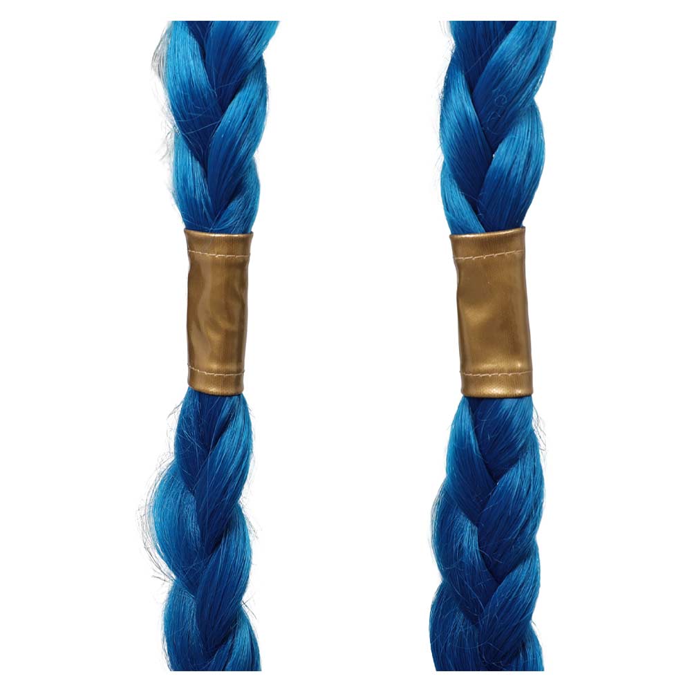 League of Legends Jinx Cosplay Wig Adulto Halloween Carnaval Accesorios De Fiestas