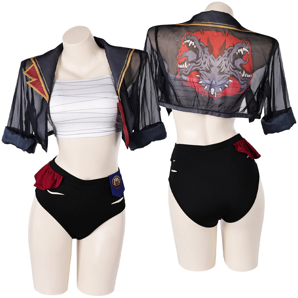 League of Legends Vi Cosplay Disfraz Adulto Hombre Mujer Traje De Carnaval Halloween Fiesta