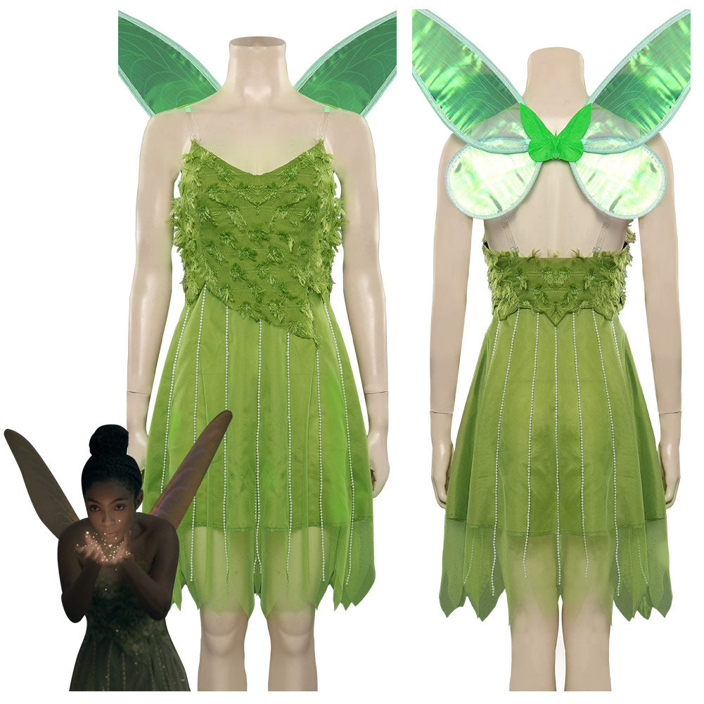 Película Peter Pan Wendy Tinker Cosplay Adulto Disfraces Trajes Halloween Carnaval Fiesta Vestido Alas