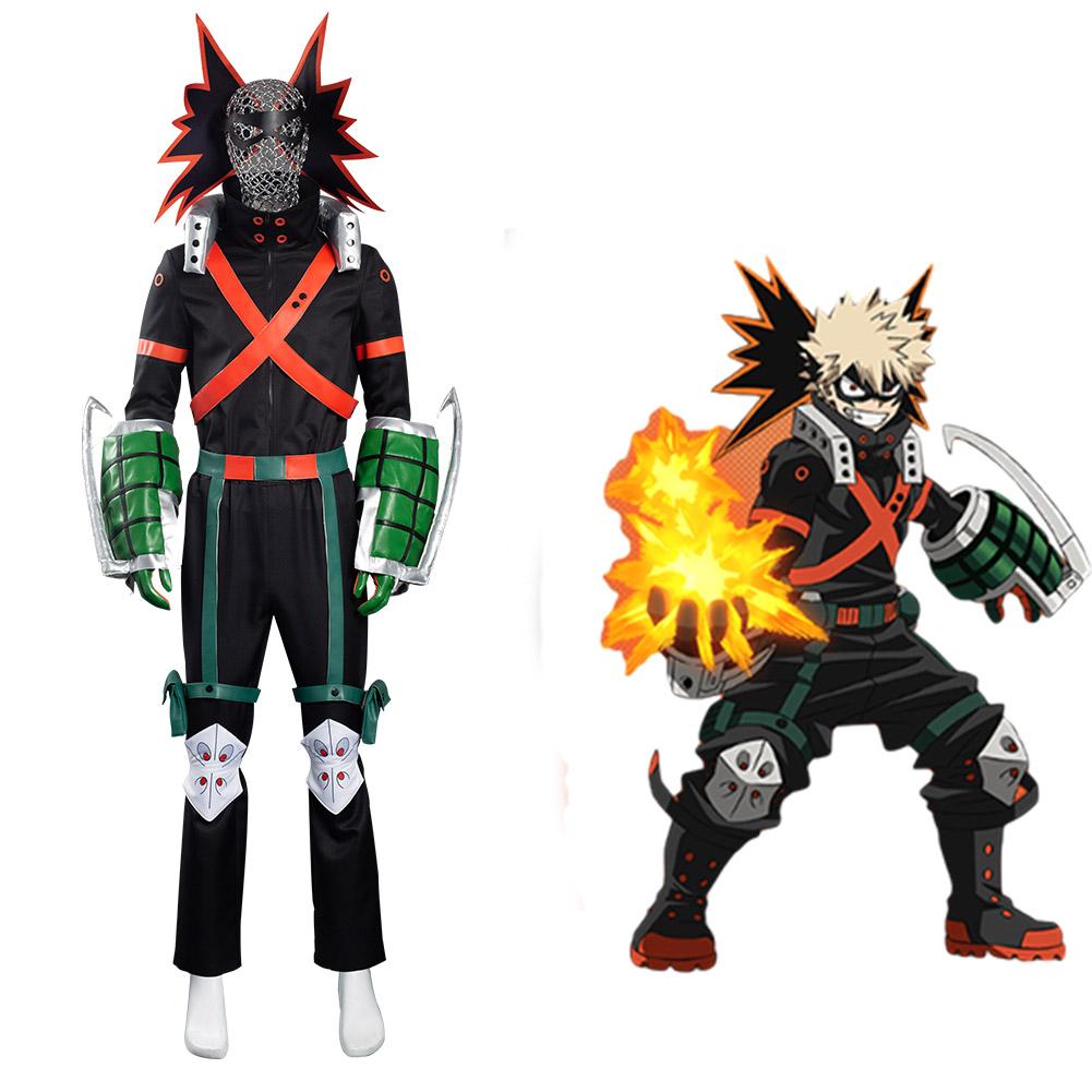 Anime My Hero Academia S5 Bakugou Katsuki Cosplay Disfraz Navidad Halloween Carnaval Fiesta Traje