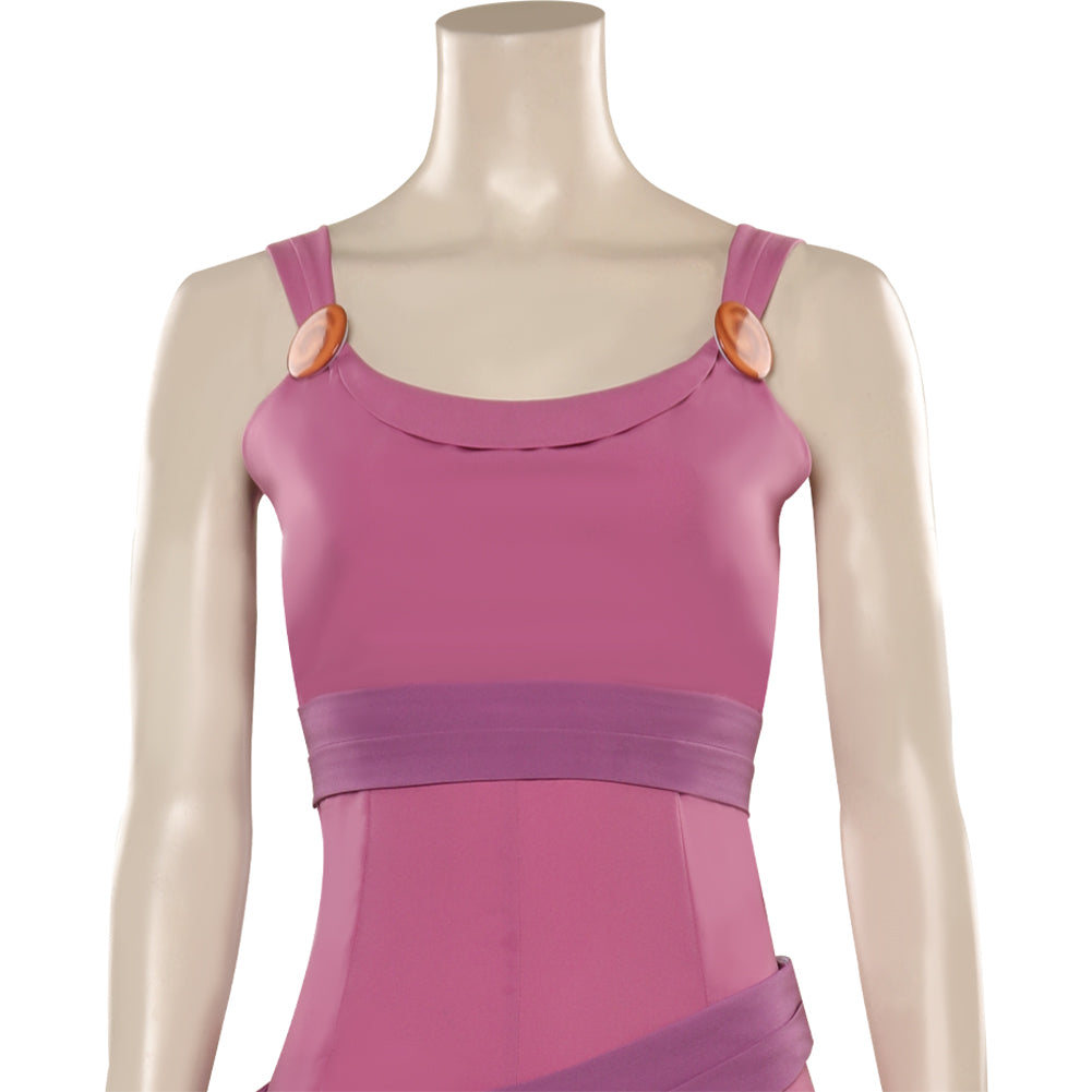 Película Hercules Megara Vestido Adulto Cosplay Disfraz Trajes Halloween Carnaval Fiesta