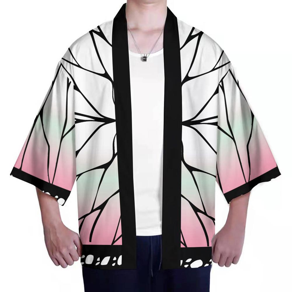 Anime Demon Slayer Kimetsu no Yaiba Kochou Shinobu Capa Cosplay Disfraz Halloween Carnaval Traje 3D Impreso