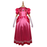 The Super Mario Bros. Movie Peach Cosplay Disfraz Niños Vestido Trajes Halloween Carnaval Fiesta Disfraz Traje