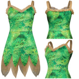 Película Peter Pan & Wendy-Tinker Bell Cosplay Disfraz Adulto Vestido Traje De Carnaval Halloween Fiesta DISFRAZDEDIADEBRUJAS.ES®