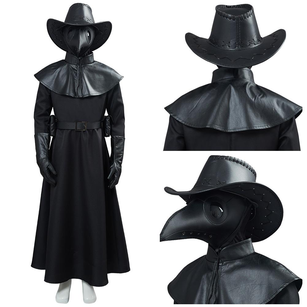 Anime Plague Doctor Steampunk Bird Máscara Horrible Niños Cosplay Disfraz Halloween Carnaval Traje