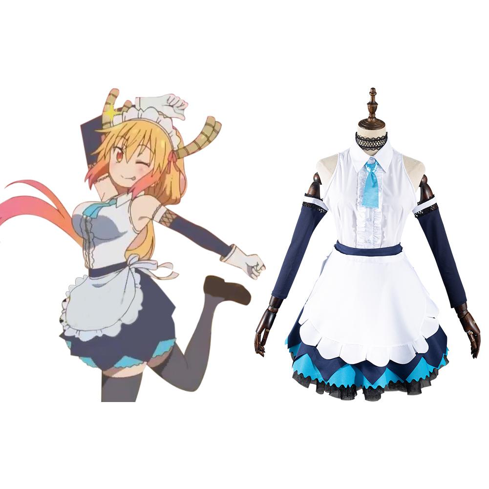 Anime Miss Kobayashi‘s Dragon Maid S Toru Cosplay Disfraz Falda Halloween Carnaval Traje