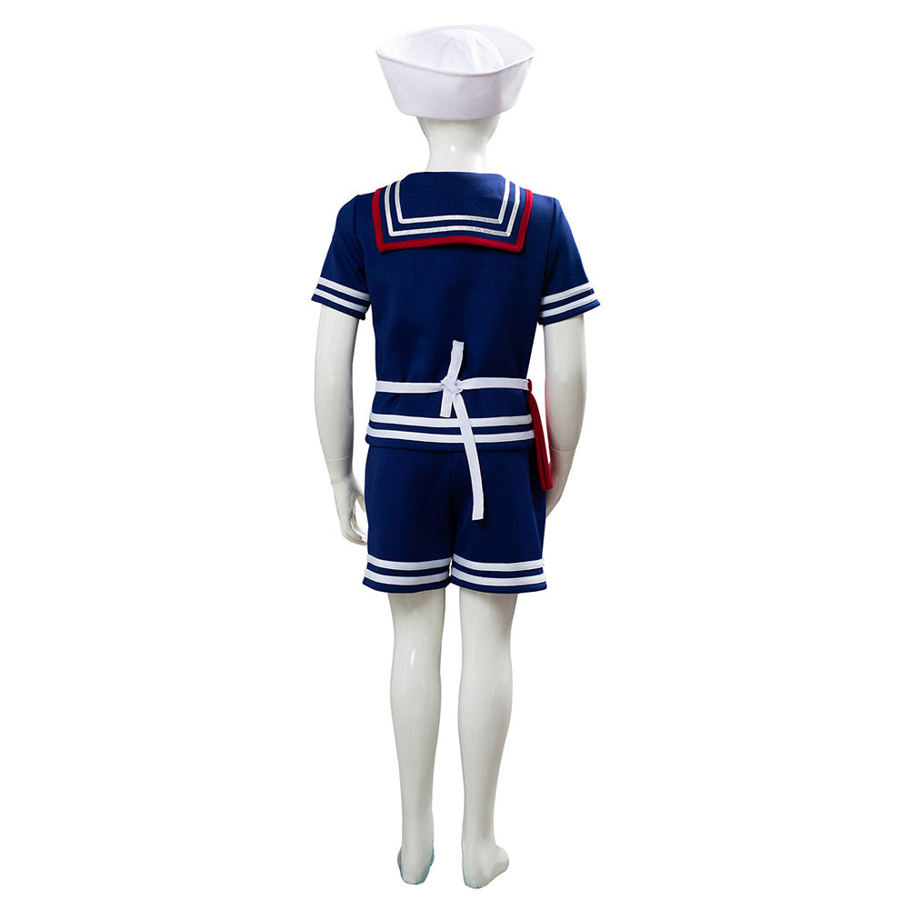 TV Stranger Things 3 Scoops Ahoy Steve Harrington Uniforme Cosplay Halloween para Niños