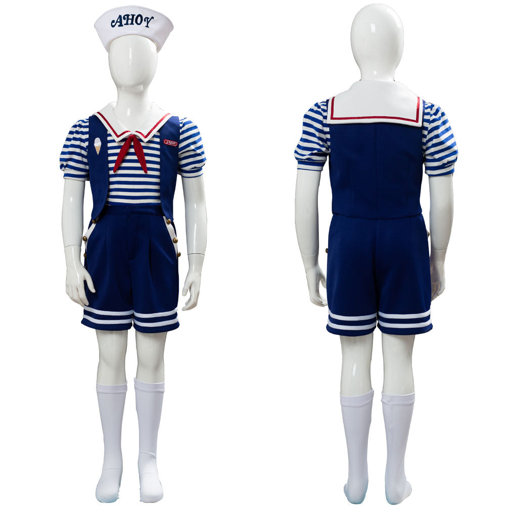 Stranger Things 3 Scoops Ahoy Robin Uniforme Halloween Cosplay Disfraz para Niños