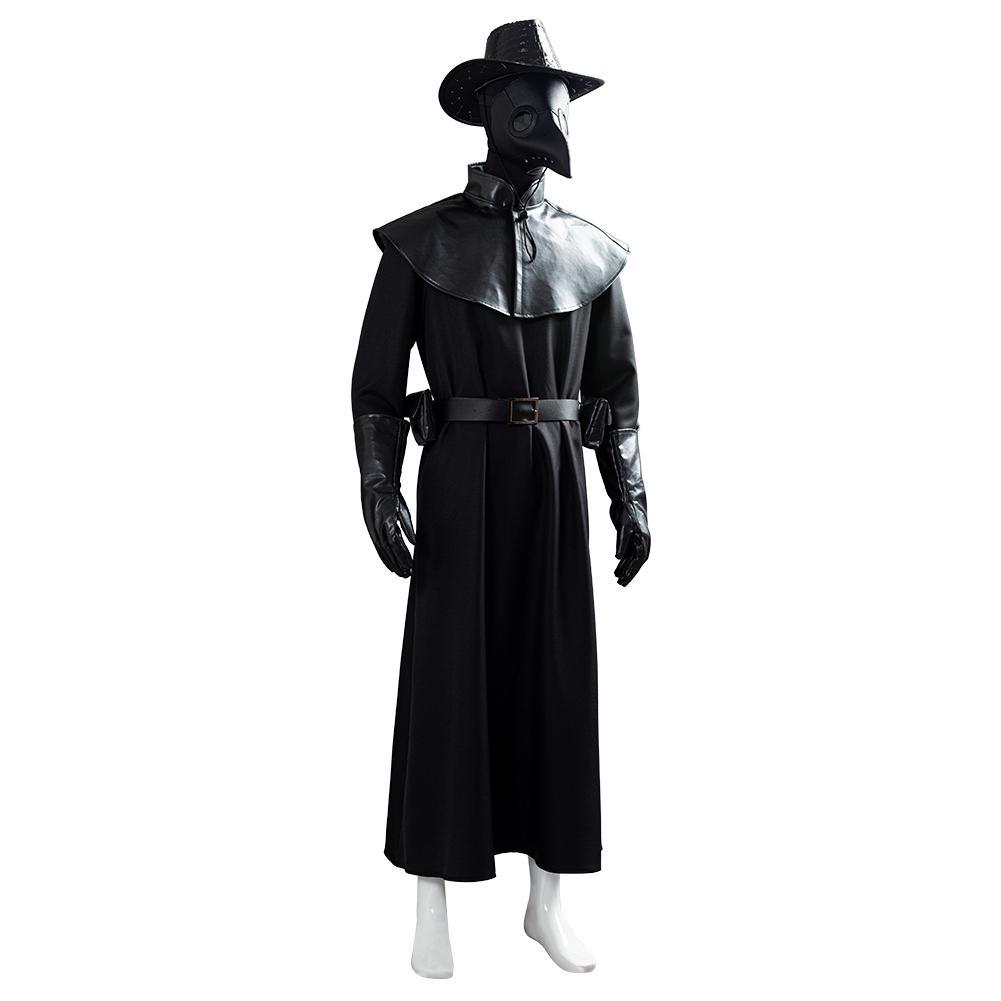 Anime Plague Doctor Steampunk Bird Máscara Horrible Cosplay Disfraz Halloween Carnaval Traje