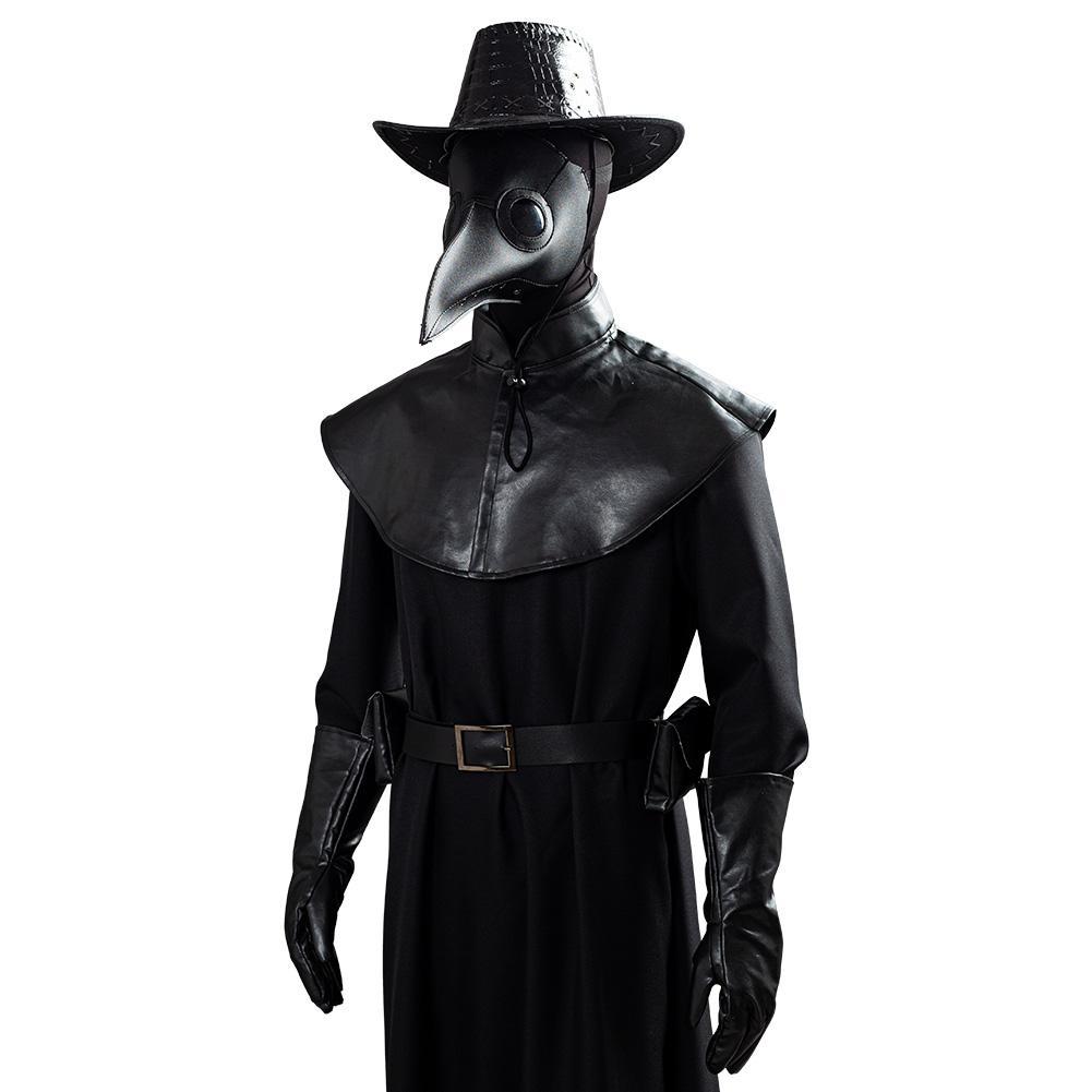 Anime Plague Doctor Steampunk Bird Máscara Horrible Cosplay Disfraz Halloween Carnaval Traje