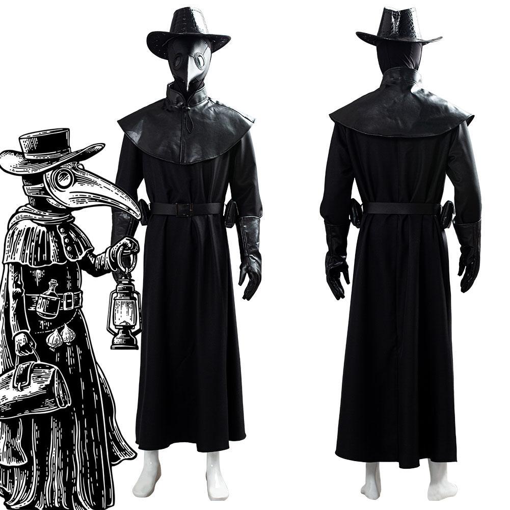 Anime Plague Doctor Steampunk Bird Máscara Horrible Cosplay Disfraz Halloween Carnaval Traje