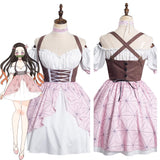 Anime Demon Slayer Kamado Nezuko Cosplay Lolita Vestido Cosplay Disfraz-DISFRAZDEDIADEBRUJAS.ES®