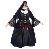Anime Niños Chicas Vampire Bride Precioso Cosplay Disfraz Halloween Falda Carnaval Traje