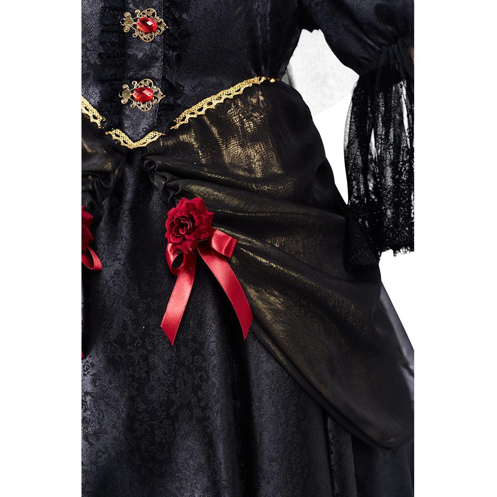 Anime Niños Chicas Vampire Bride Precioso Cosplay Disfraz Halloween Falda Carnaval Traje