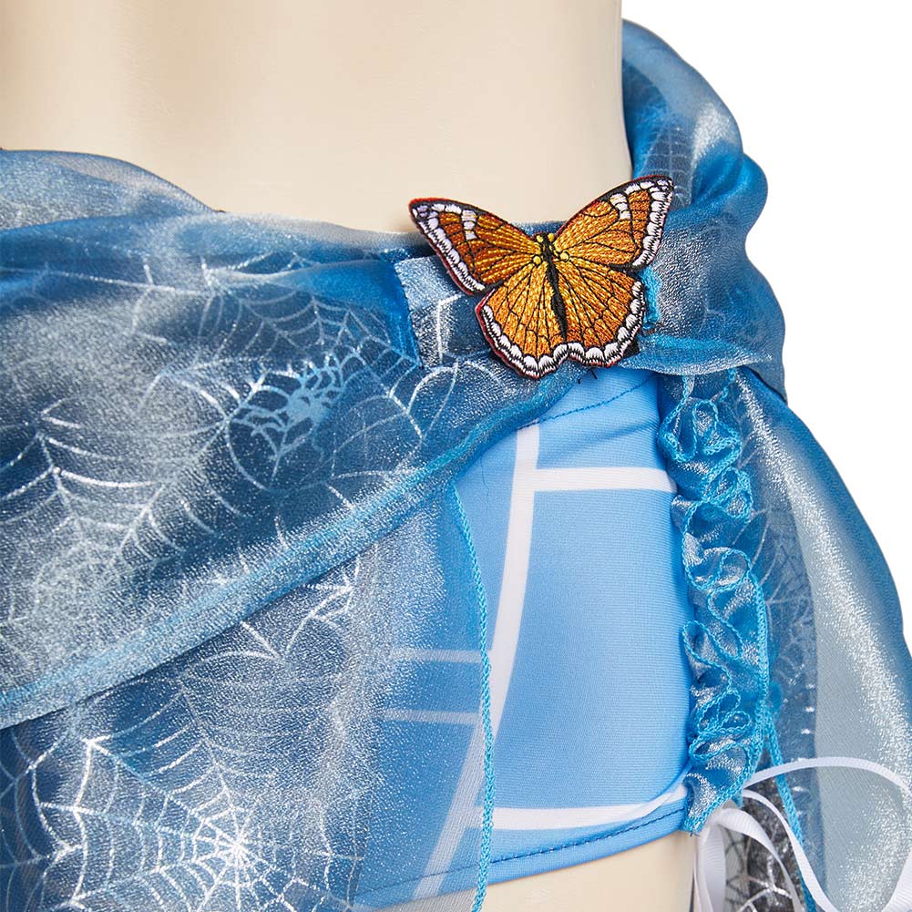 Anime JoJo‘s Bizarre Adventure Jolyne Cujoh Cosplay Disfraz Traje de Baño Bikini Creación Secundaria-DISFRAZDEDIADEBRUJAS.ES®