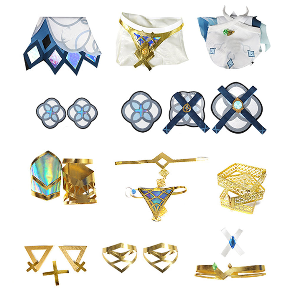 Juego Genshin Impact Faruzan Cosplay Disfraz Traje Vestido Falda Fiesta Halloween