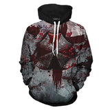 Peligro Biológico Resident Evil Cosplay Umbrella Corporation Sudadera Estampada con Capucha para Adultos Unisex