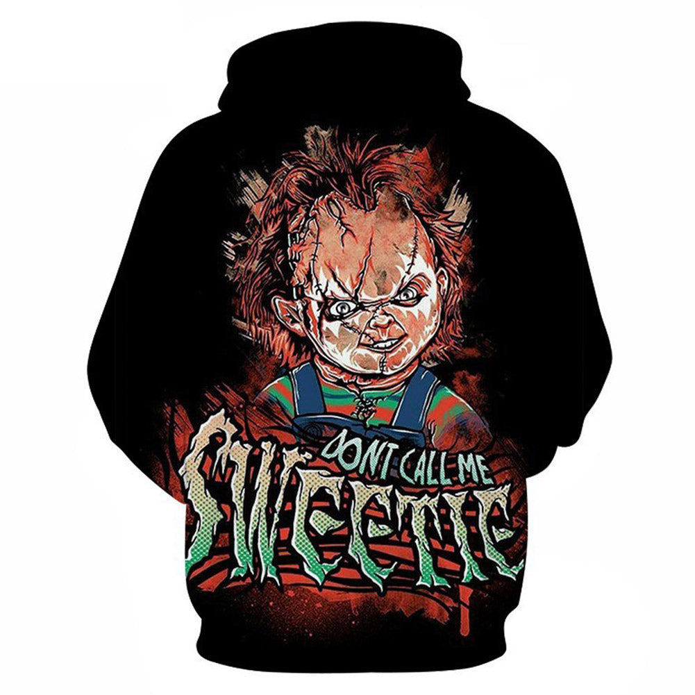 Película de Terror Muñeco Diabólico Child's Play Chucky Sudadera con Capucha para Adultos Unisex