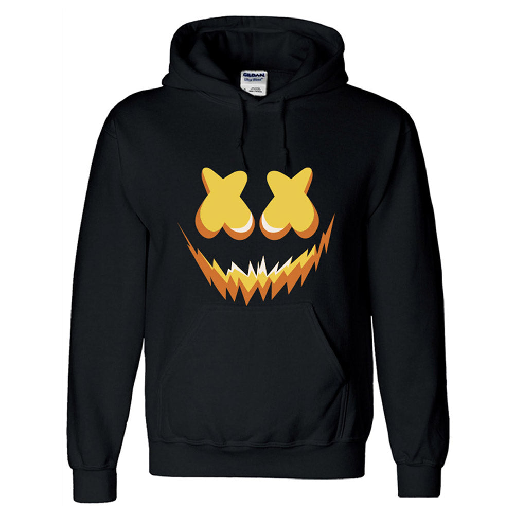 DJ Logo Marshmello Sudadera con Capucha de Color Negro para Adultos Unisex