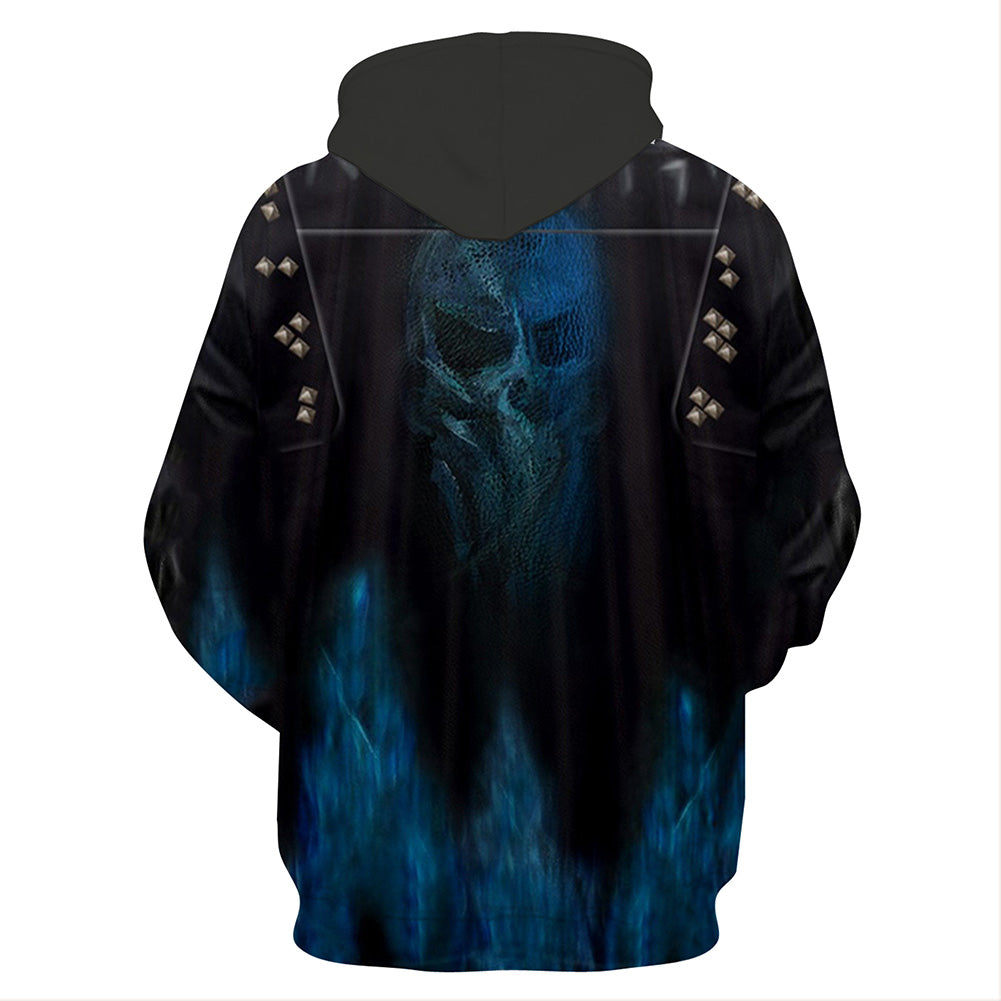 Los Descendientes Descendants 3 Cosplay Hades Sudadera con Capucha para Adultos Unisex