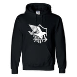 Azur Lane Cosplay USS Logotipo Sudadera Estampada con Capucha de Color Negro para Adultos Unisex