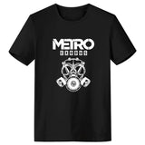 Videojuego Metro Exodus Cosplay Camiseta Estampada de Color Negro para Adultos Unisex