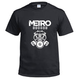 Videojuego Metro Exodus Cosplay Camiseta Estampada de Color Negro para Adultos Unisex