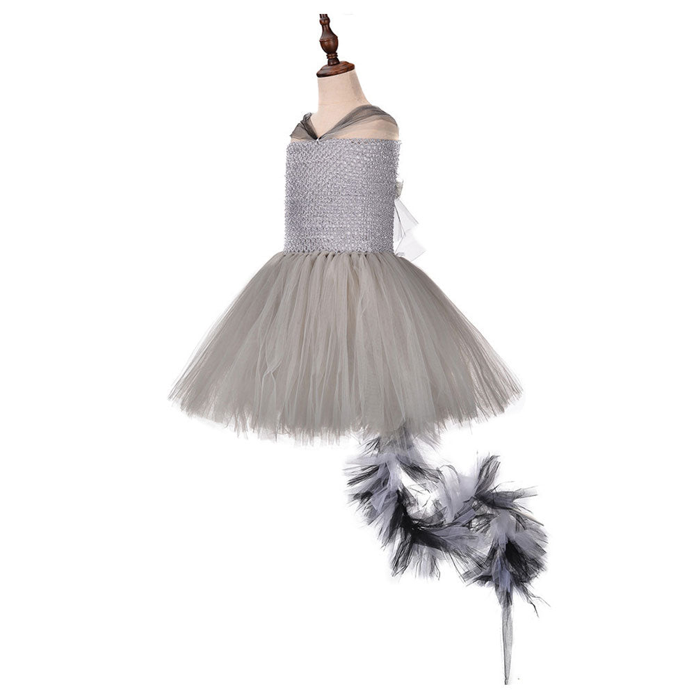 Halloween Disfraz de Rocket Raccoon Regalo Especial Vestido Tutu para Niñas