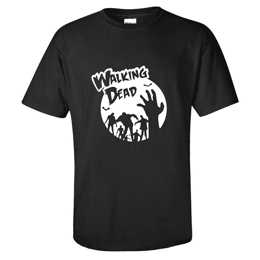 Halloween Disfraz Camiseta Impreso de Walking Dead para Adultos Unisex