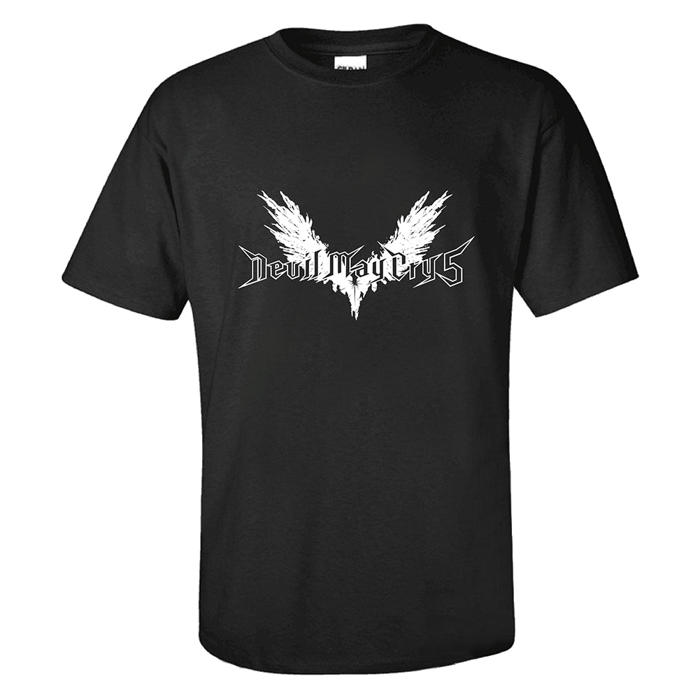 Vediojuego Devil May Cry 5 Cosplay Camiseta Estampada de Color Negro para Adultos Unisex