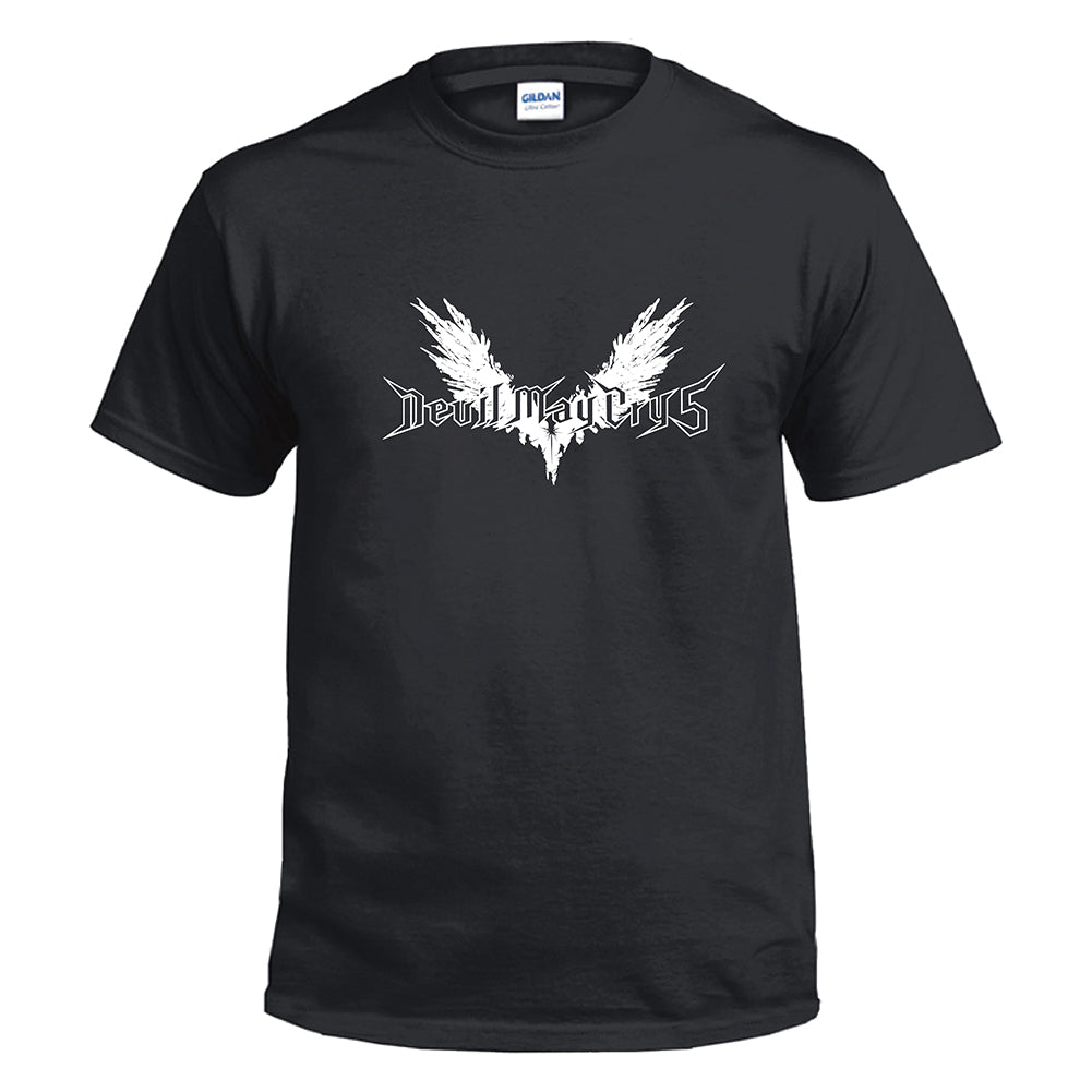 Vediojuego Devil May Cry 5 Cosplay Camiseta Estampada de Color Negro para Adultos Unisex