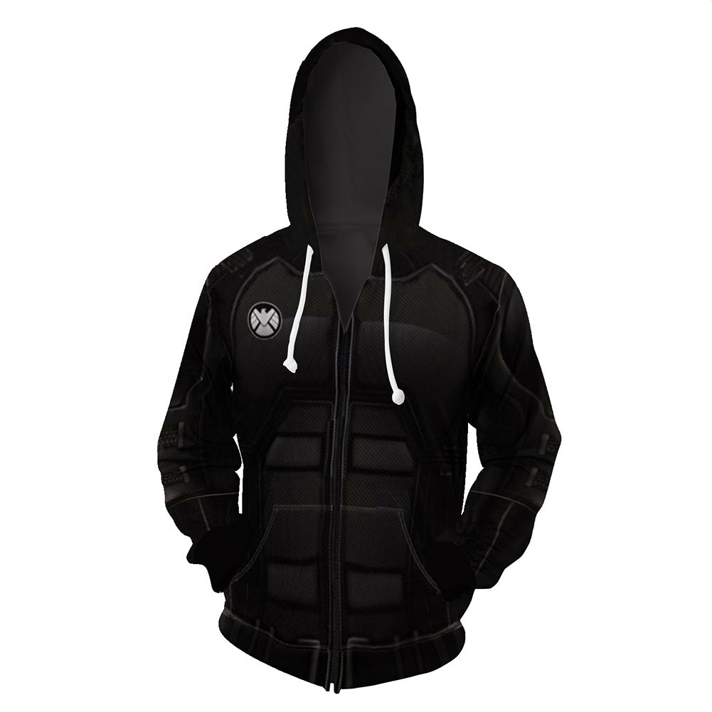 Hombre Araña Spider-Man Far From Home Cosplay Stealth Battle Sudadera Estampada con Cremallera para Adultos Unisex