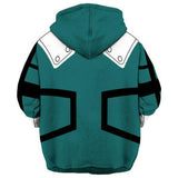 Anime My Hero Academia Izuku Midoriya Sudadera con capucha
