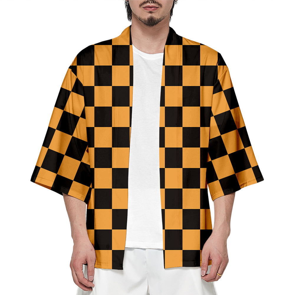 Demon Slayer: Kimetsu no Yaiba Kamado Tanjuurou Cosplay Halloween Disfraz Capa para Adultos Unisex