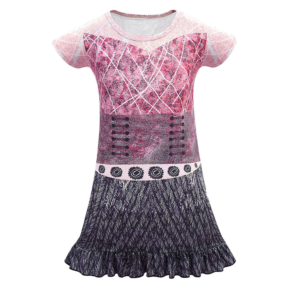 Halloween Disfraz Los Descendientes Descendants 3 Evil Audrey Cosplay Vestido para Niñas