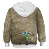 Halloween Momia Sudadera Estampada con Capucha para Niños