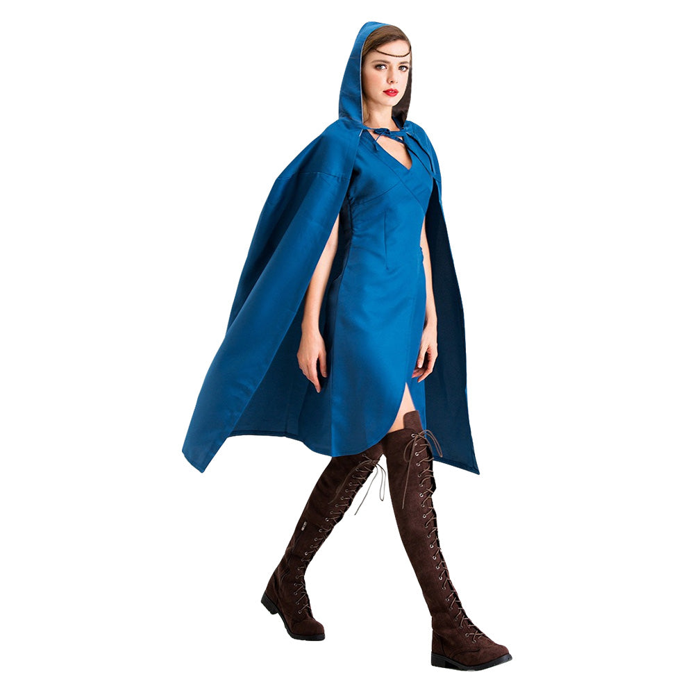 Halloween Juego de Tronos Game of Thrones Daenerys Targaryen Cosplay Vestido para Adultos Femenino