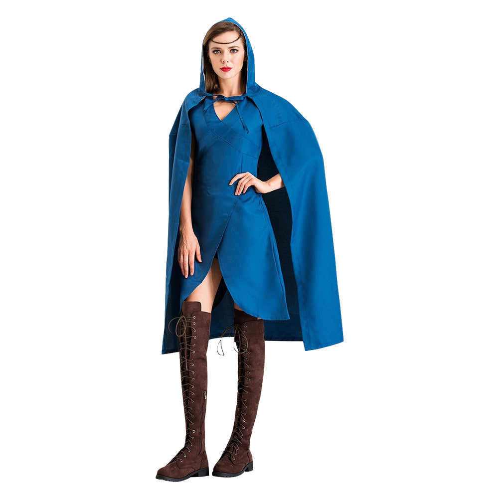 Halloween Juego de Tronos Game of Thrones Daenerys Targaryen Cosplay Vestido para Adultos Femenino