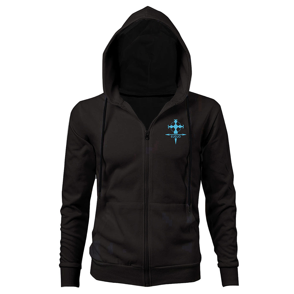 Sword Art Online Alicization Eugeo Cosplay Sudadera con Cremallera y Capucha para Adultos Unisex