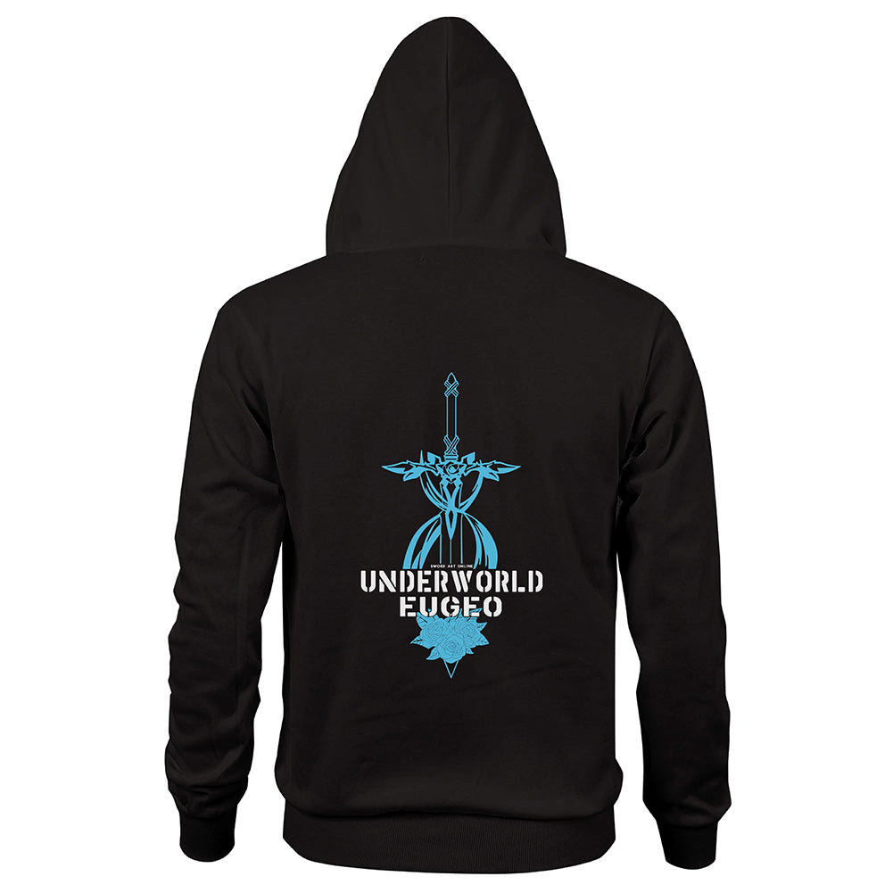 Sword Art Online Alicization Eugeo Cosplay Sudadera con Cremallera y Capucha para Adultos Unisex