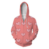 Harley Quinn Versión Pijama Sudadera Estampada con Cremallera para Adultos Unisex